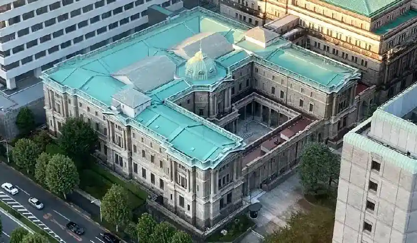 Bank of Japan Yen Shape From Above